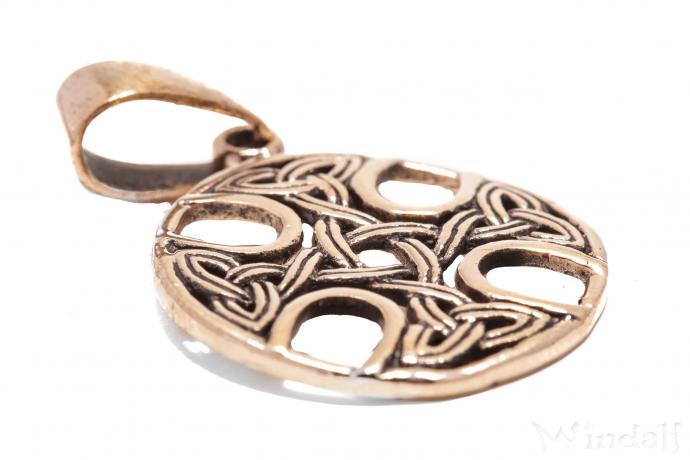 WINDALF Keltischer Schmuck Anhänger TARA 3.5 cm Kelten-Kreuz Bronze - Windalf.de