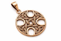 WINDALF Keltischer Schmuck Anh&auml;nger TARA &Oslash; 2,1 cm Kelten-Kreuz Bronze - Windalf.de
