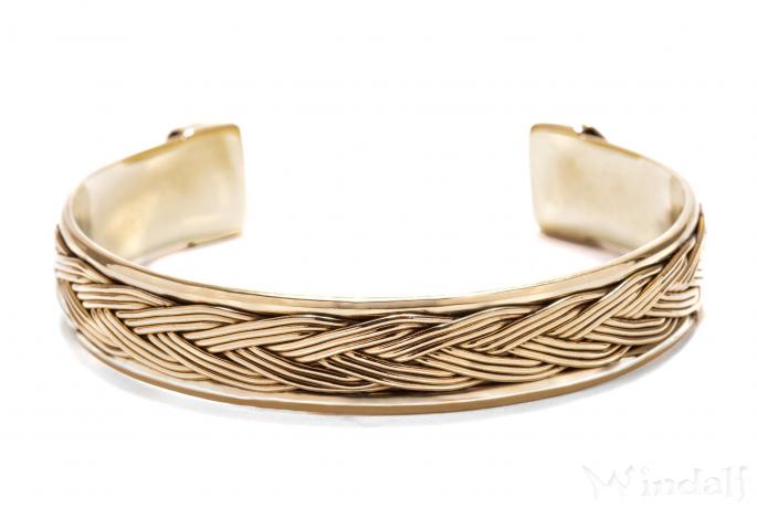 WINDALF Wikinger Männer-Armschmuck ARVIN Ø 6.6 cm Flecht-Muster Handgeschmiedet Bronze WINDALF Wikinger Männer-Armschmuck ARVIN Ø 6.6 cm Flecht-Muster Handgeschmiedet Bronze - Windalf.de