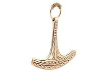WINDALF Großer Schmuck-Anhänger ICON 5.4 cm Thorshammer Vikings Bronze - Windalf.de
