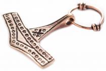 WINDALF Schmuck Anhänger MJÖLNIR 5 cm Thorshammer Wikinger Schmuck Dänemark Handarbeit Bronze - Windalf.de