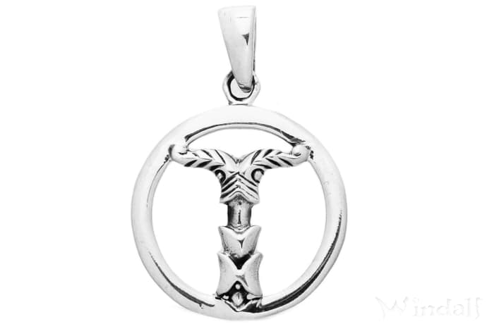 WINDALF Schmuck Anhänger IRMINSUL Ø 2.1 cm Lebenssymbol Silber - Windalf.de