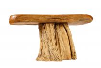 WINDALF Natur Couchtisch ARIKON 100 cm Rustikaler Wohnzimmertisch Handarbeit aus Wurzelholz - Windalf.de