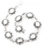 WINDALF Gothic Damen Armkette MEDIEVALE 19 cm Bohemia Perlmutt-Muschel Silber WINDALF Gothic Damen Armkette MEDIEVALE 19 cm Bohemia Perlmutt-Muschel Silber - Windalf.de