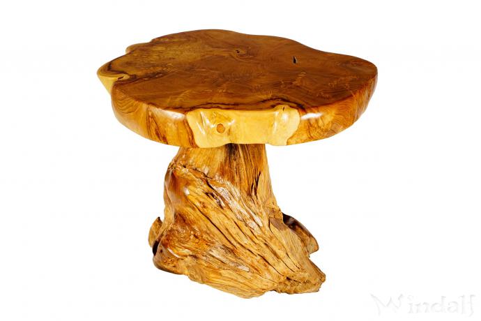 WINDALF Natur Beistelltisch LIZA 65 cm Wohnzimmertisch Handarbeit aus Wurzelholz - Windalf.de