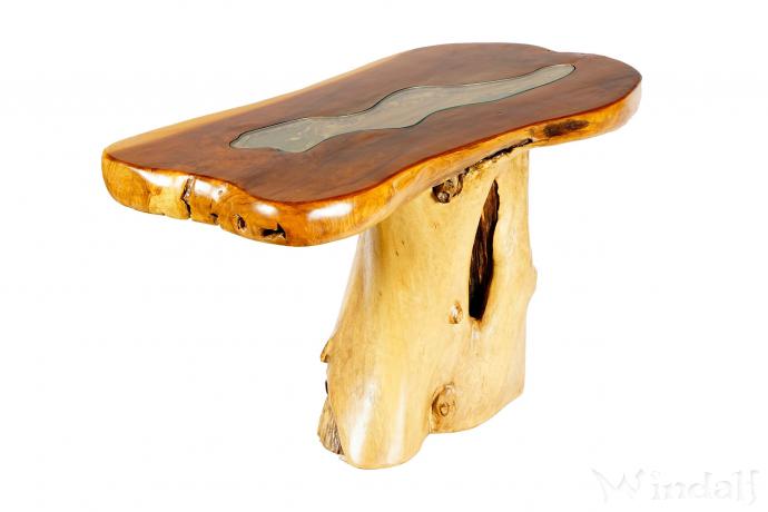 WINDALF Couchtisch Glasplatte JANNA 103 cm Vintage Wohnzimmertisch Handarbeit Wurzelholz WINDALF Couchtisch Glasplatte JANNA 103 cm Vintage Wohnzimmertisch Handarbeit Wurzelholz - Windalf.de