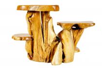 WINDALF Natur Blumenbank mit 4 Ablagen KALYTTA 78 cm Rustikale Pflanzen-Treppe Handarbeit Wurzelholz WINDALF Natur Blumenbank mit 4 Ablagen KALYTTA 78 cm Rustikale Pflanzen-Treppe Handarbeit Wurzelholz - Windalf.de
