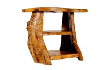 WINDALF Küchen Kräuter-Holzregal ANDRETH 74 cm Nachtkästchen mit 3 Ablagen Handarbeit aus Wurzelholz WINDALF Küchen Kräuter-Holzregal ANDRETH 74 cm Nachtkästchen mit 3 Ablagen Handarbeit aus Wurzelholz - Windalf.de