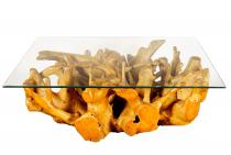 WINDALF Wurzelgeflecht Couchtisch NERDANEL 150 cm Vintage Wohnzimmertisch Handarbeit aus Wurzelholz - Windalf.de