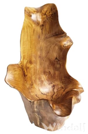 WINDALF Hohe Holzschale FENJA 45 cm Dekoschale Geschenkkorb Handarbeit aus Wurzelholz WINDALF Hohe Holzschale FENJA 45 cm Dekoschale Geschenkkorb Handarbeit aus Wurzelholz - Windalf.de