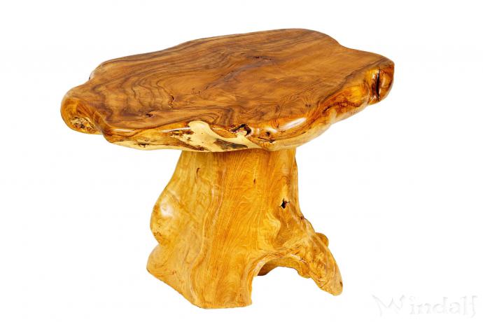 WINDALF Robuster Großer Wohnzimmertisch Alwin WINWOOD 77 cm Natur Kaffee& Gartentisch Handarbeit aus Wurzelholz - Windalf.de