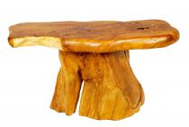 WINDALF Schlanker Couchtisch Sira WINWOOD 94 cm Handarbeit aus Wurzelholz - Windalf.de