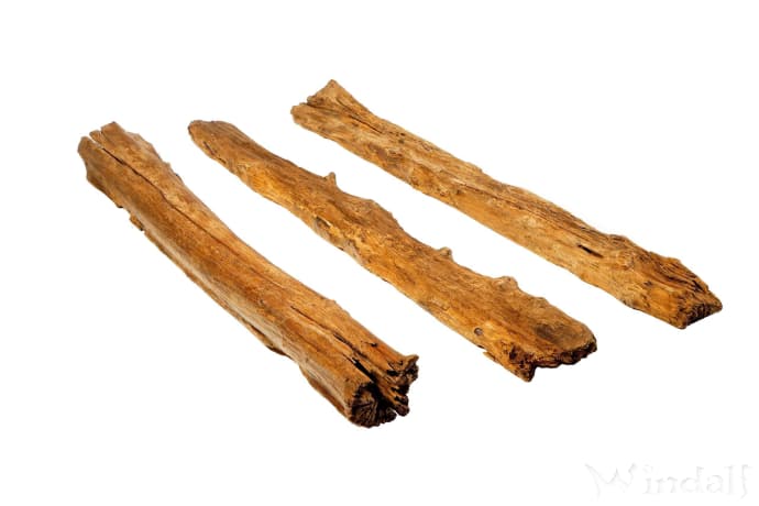 WINDALF TEAK Säulen RUSTI 180 cm Gartendeko Holzpfosten Holzsteher Rustikales Teakholz - Windalf.de