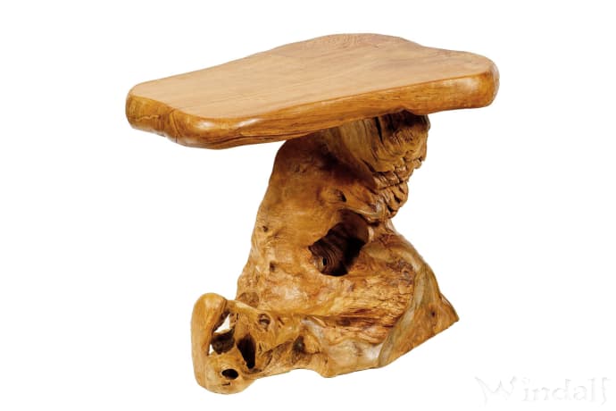 WINDALF Rustikaler Couchtisch JUNA 61 cm Garten & Balkon Beistelltisch Handarbeit aus Wurzelholz - Windalf.de