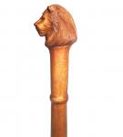 WINDALF Kraft Löwenstab Der LÖWE von MORNE 130 cm Druiden Magierstab Spazierstock Handarbeit aus Holz - Windalf.de