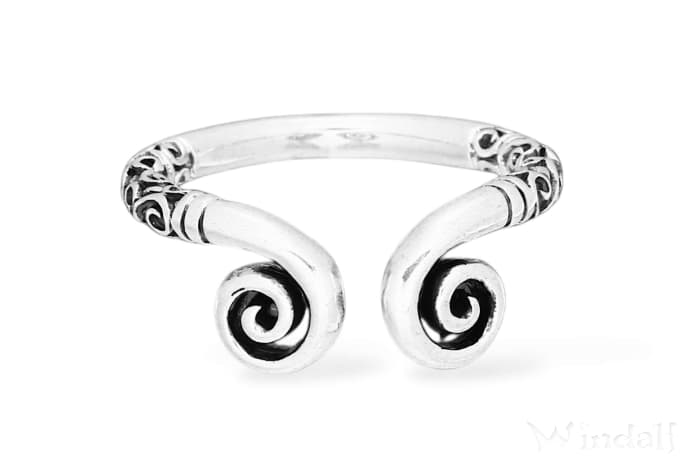 WINDALF Damenring STELLA 8 mm Lebensspiralen Ornamentik Silber WINDALF Damenring STELLA 8 mm Lebensspiralen Ornamentik Silber - Windalf.de