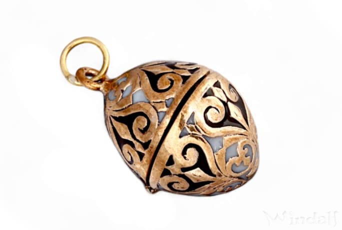WINDALF Vintage Medaillon ANASTASIA 3.5 cm Mittelalter Amulett mit Fach Handarbeit aus Bronze - Windalf.de