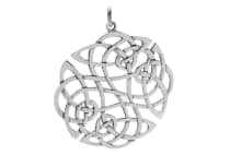WINDALF Großer Celtic Schmuck Anhänger NIALA 4.3 cm Keltischer Knoten Silber - Windalf.de