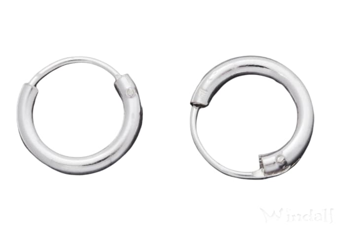 WINDALF Kleine Silber Creolen KILI Nasenschmuck 8 mm Bohemian Nasenring Silber - Windalf.de