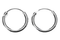 WINDALF Silber Creolen MILA 12 mm Elegante Ohrringe Classic Bohemia - Windalf.de