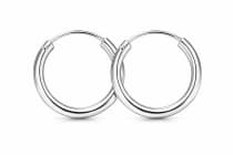 WINDALF Silber Creolen MILA 12 mm Elegante Ohrringe Classic Bohemia - Windalf.de