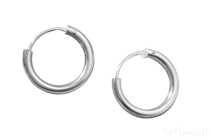 WINDALF Creolen EMILY 14 mm Schmuck Ohrringe Silber - Windalf.de