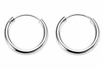 WINDALF Creolen EMILY 14 mm Schmuck Ohrringe Silber - Windalf.de