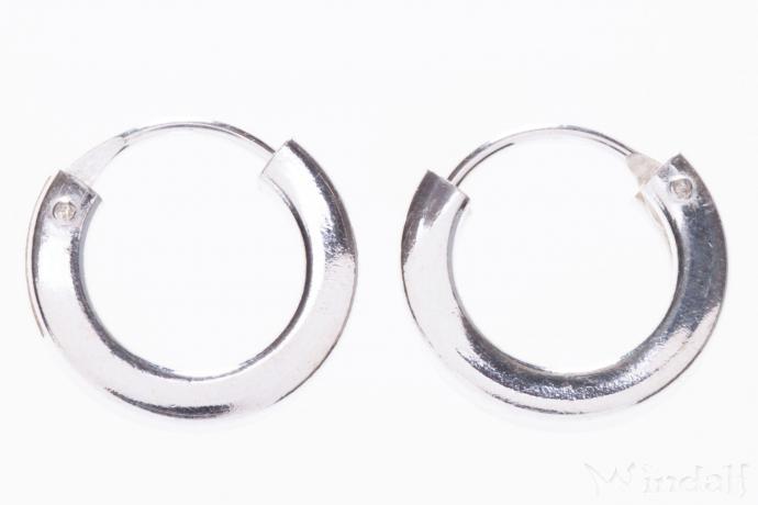 WINDALF Silber-Creolen ALANY 10 mm Hochglanz Creolen Ohrringe Silber - Windalf.de