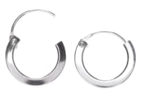 WINDALF Silber Creolen ALANA 12 mm Bohemia Ohrringe Classic Design WINDALF Silber Creolen ALANA 12 mm Bohemia Ohrringe Classic Design - Windalf.de