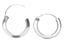 WINDALF Silber Creolen ALANA 12 mm Bohemia Ohrringe Classic Design - Windalf.de