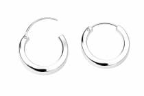 WINDALF Silber Creolen ALANA 12 mm Bohemia Ohrringe Classic Design - Windalf.de