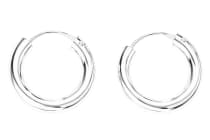 WINDALF Schmuck-Creolen SILANA 16 mm Bohemian Ohrringe Silber - Windalf.de