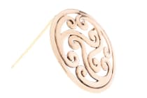 WINDALF Fibel & Schmuck Anhänger ISURA Ø 4.9 cm Brosche als Keltische Triskele Bronze - Windalf.de