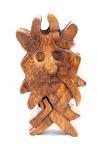 WINDALF Nordische Schmuckschatulle ODINS MASKE 14.5 cm Wikinger Schmuck Dose Handarbeit Holz - Windalf.de